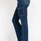 Judy Blue Full Size High Waist Cargo Bootcut Jeans Plus Size