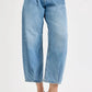 RISEN Full Size Mid Rise Fit Crop Wide Volume Leg Jeans Plus Size Jeans