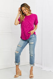 BOMBOM Carnival Vibes Animal Textured Top | Tops Daverri Fashions