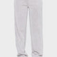 Mono B Elastic Waist Fleece Pants with Pockets Light Gray Pants