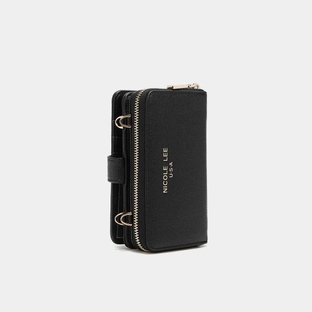 Nicole Lee USA 2 Piece Phone Case Crossbody Wallet Wallets