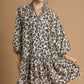 Umgee Leopard Print Tiered Mini Dress - DAVERRI FASHIONS
