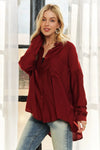ADORA Button Down Linen Shirt - DAVERRI FASHIONS
