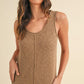 MABLE Sleeveless Knit Crop Jumpsuit with Pockets - DAVERRI FASHIONS