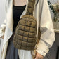 Quilted Nylon Crossbody Bag - DAVERRI FASHIONS