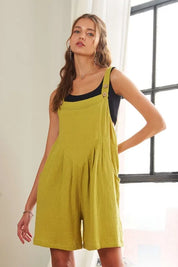 ADORA Wide Leg Overall Romper | Shortalls Daverri Fashions