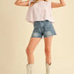 Aemi+Co Ruched Striped Round Neck Sleeveless Top Tops