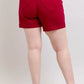 Judy Blue Plus Size High Waist Tummy Control Garment Dyed Heart Shaped Denim Shorts