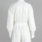 Casual Button Front Long Sleeve Romper - DAVERRI FASHIONS
