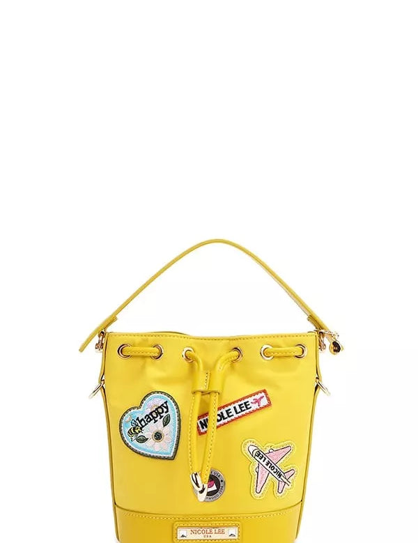 Color Patch Bucket Bag | Handbags Daverri Fashions