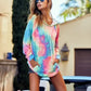 BiBi Tie Dye French Terry Hoodie with Kangaroo Pocket - DAVERRI FASHIONS