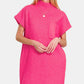 Zenana Short Sleeve Sweater Mini Dress Mini Dresses