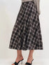 Plaid Midi Skirt - DAVERRI FASHIONS