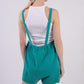 VERY J Sleeveless Double Gauze Overalls with Pockets Shortalls