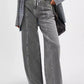 Wide Leg Jeans with Pockets - DAVERRI FASHIONS