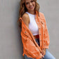 Distressed Drop Shoulder Denim Jacket - DAVERRI FASHIONS