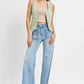 RISEN Full Size V Neck Button Down Vest Plus Size