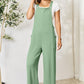 Double Take Full Size Wide Strap Overall with Pockets Overalls
