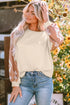 Daverri Fashions beige lace long-sleeve top with floral details