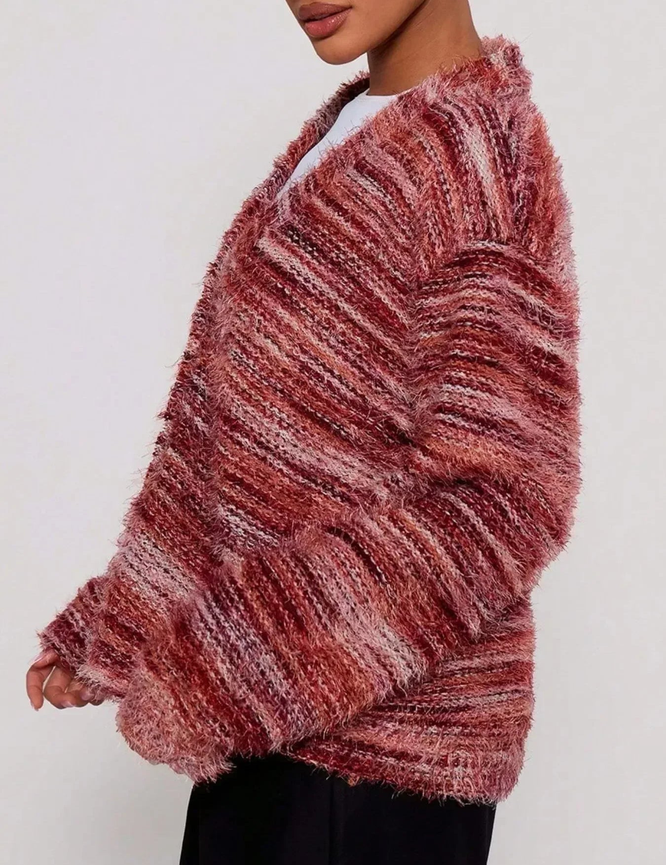 Daverri Fashions Textured Knit Button-Down Cardigan - DAVERRI FASHIONS