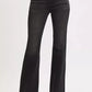 RISEN Full Size High Rise Flare Raw Cut Hem Jeans Plus Size - DAVERRI FASHIONS