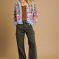 Umgee Floral Knit Button-Up Cardigan - DAVERRI FASHIONS