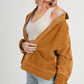 Aemi + Co Side Slit Exposed Seam Button Up Corduroy Jacket Jackets