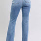 Judy Blue Full Size Raw Hem High Rise Bootcut Jeans Jeans