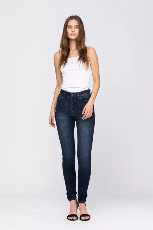 Judy Blue High Waist Washed Skinny Jeans | Daverri Fashions