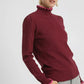 Umgee Ribbed Round Neck Sweater with Ruffle Contrast Trim - DAVERRI FASHIONS