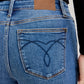 Judy Blue Full Size Mid Rise BF Classic Cuffed Jeans Plus Size - DAVERRI FASHIONS