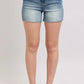 Judy Blue High Waist Star Seam Detail Denim Shorts Denim Shorts