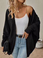 Cozy Oversized Open Front Knit Cardigan | Cardigans Daverri Fashions