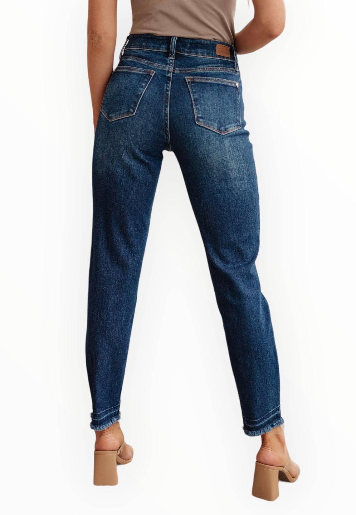 Judy Blue High Rise Release Hem Jeans Jeans