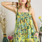 ADORA Elastic Detail Tropical Jumpsuit Jumpsuits