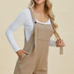 Double Take Textured Shortalls Plus Size Shortalls