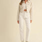 MABLE Embroidered Quilted Cropped Jacket