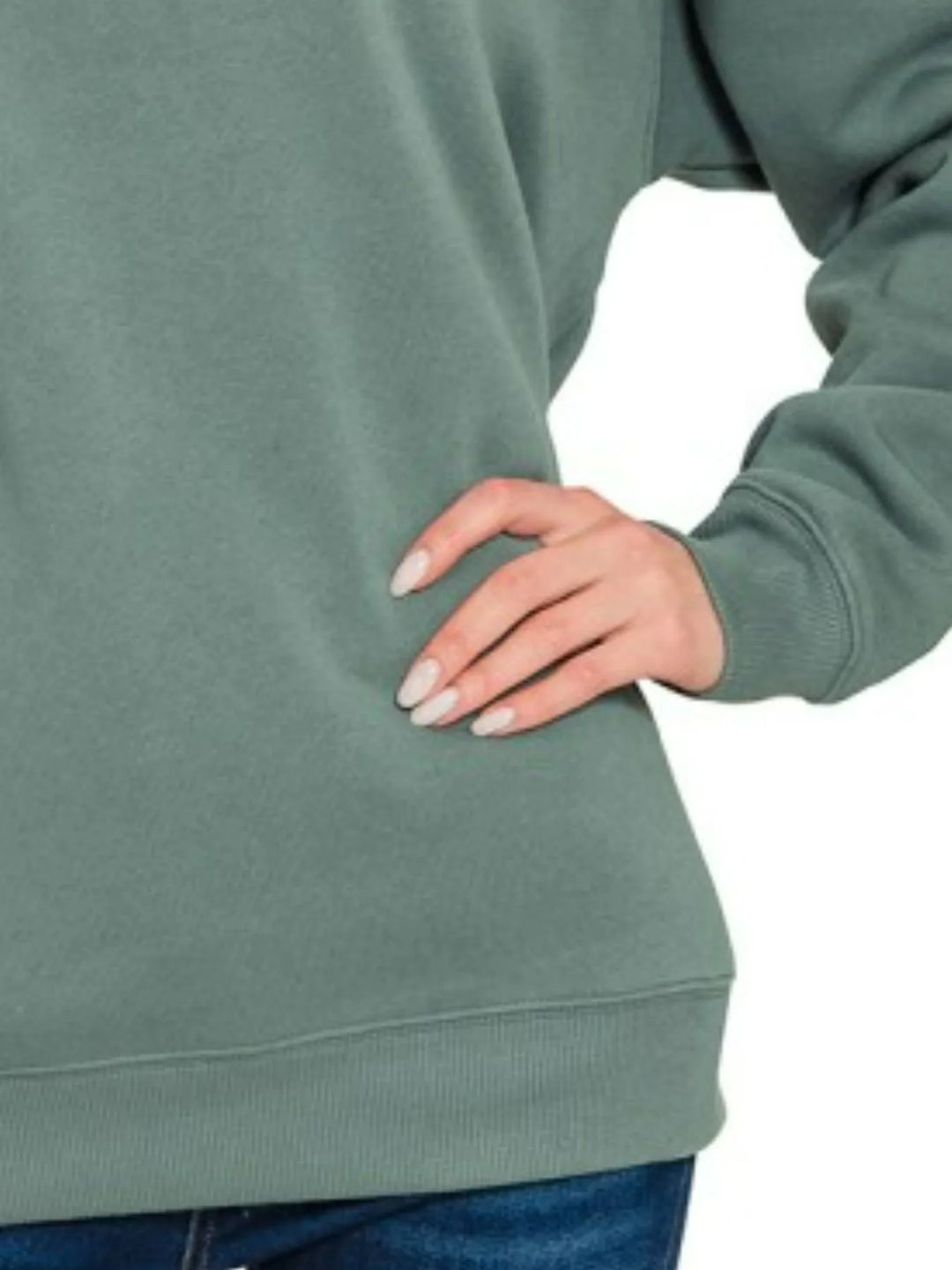 Zenana Fleece Round Neck Sweatshirts Sweatshirts