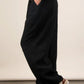 VERY J Wide Leg Gauze Solid Pants Pants