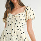 MABLE Polka Dot Puff Sleeve Midi Dress - DAVERRI FASHIONS