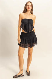 HYFVE Lace Bustier Flowy Tube Top | Tops Daverri Fashions