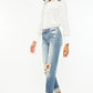 Kancan High Rise Distressed Boyfriend Fit Jeans - DAVERRI FASHIONS