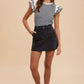 Annie Wear Cargo Denim Mini Skirt - DAVERRI FASHIONS