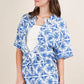 VERY J Tropical Printed Shirt Top and Shorts Set Shorts Sets