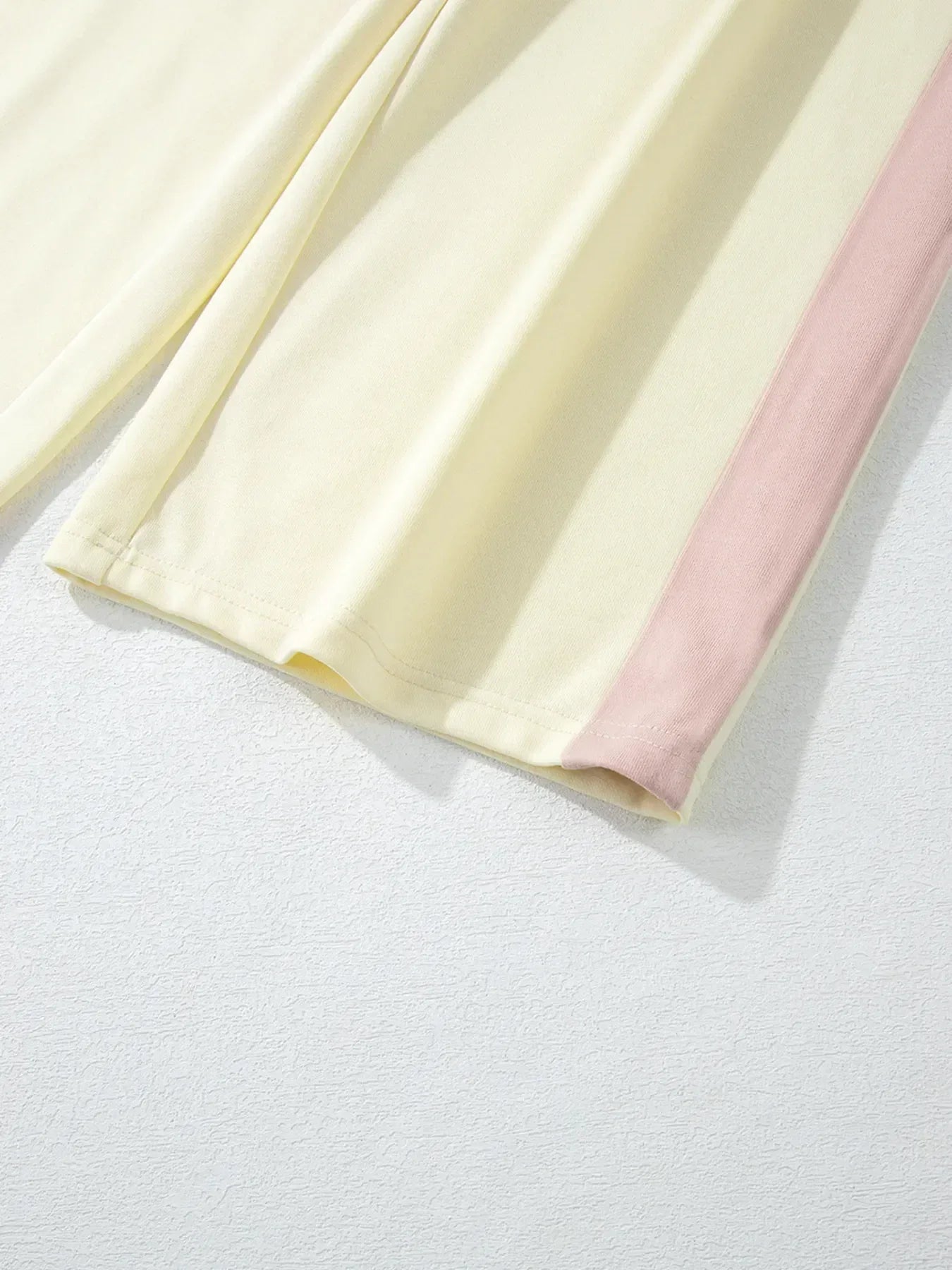 Color Block Round Neck Top and Pants Set - DAVERRI FASHIONS