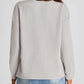 Full Size Texture Round Neck Long Sleeve Sweatshirt - DAVERRI FASHIONS