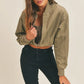 MABLE Long Sleeve Two Way Jacket Olive