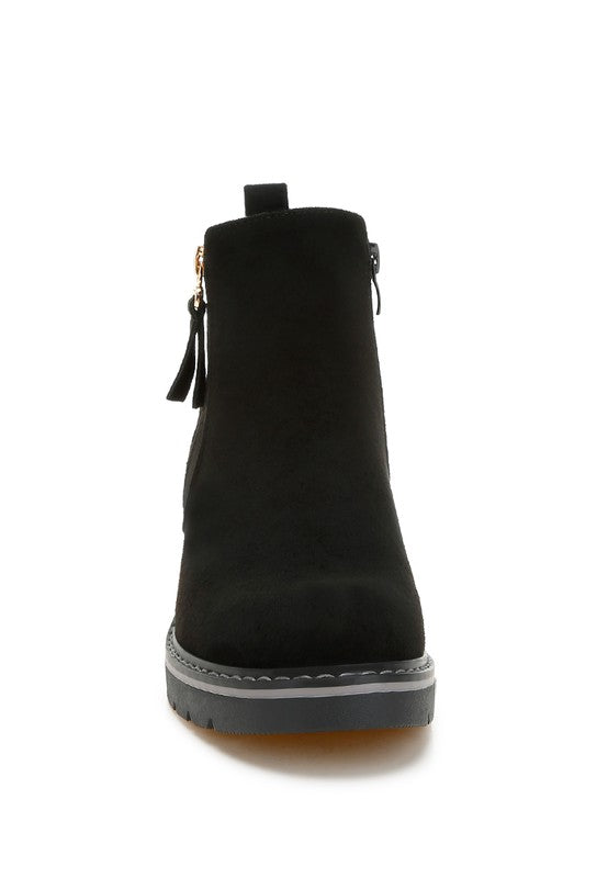 Tigris Microfiber Zipper Boots | Boots Daverri Fashions