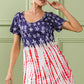 BiBi American Flag Theme Tee Dress - DAVERRI FASHIONS