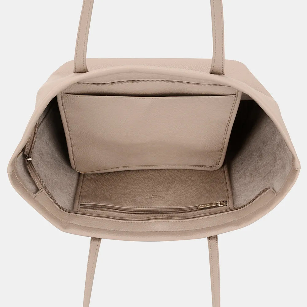 David Jones PU Leather Tote Bag | Daverri Fashions